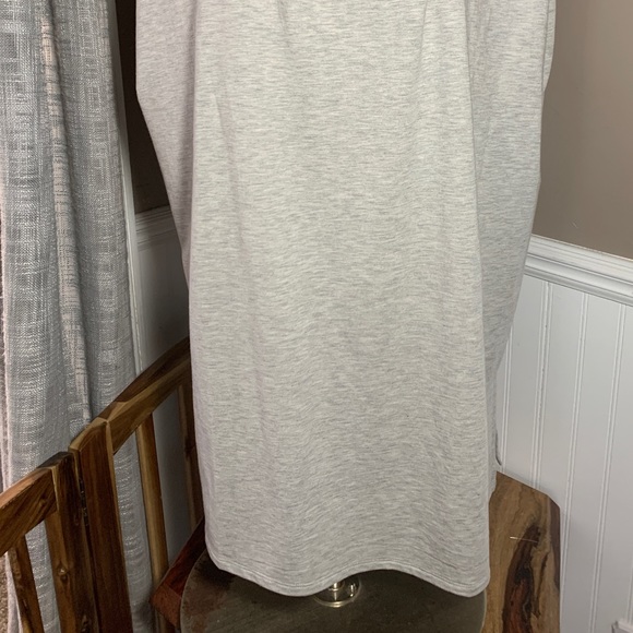 Ryllace Heather Grey Blend Mock sleeveless Shirt - Picture 8 of 9